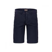 Gabardine Bermuda Chinos 40Weft , Blue , Heren