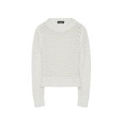Slim Line Platinum Mohair Sweater Fabiana Filippi , Beige , Dames