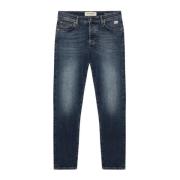 Jeans van Gerecycled Katoen met Contraststiksels Roy Roger's , Blue , ...