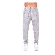 Logo Achterzak Broek Dondup , Gray , Heren