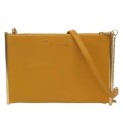 Pre-owned Leather shoulder-bags Chloé Pre-owned , Yellow , Dames