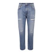 Gescheurde effect jeans 14 Bros , Blue , Heren