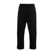 Zwarte Raw-Cut Korte Track Pants Thom Krom , Black , Heren