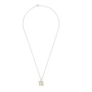 Ketting met logo Misbhv , Gray , Dames