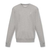 Sweatshirt met logo Ami Paris , Gray , Heren