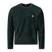 Warm Fleece Sweatshirt Moncler , Green , Heren