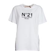 Witte T-shirts Polos voor vrouwen N21 , White , Dames