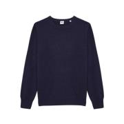 Luxe Cashmere Crewneck Sweater - M1054568 Aspesi , Blue , Heren