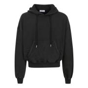 Zwarte Multicolor Super Moon Hoodie Off White , Black , Heren