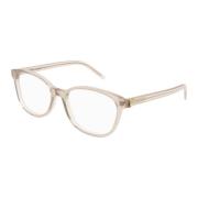 Transparanteude Acetaat Brillenmontuur Saint Laurent , Beige , Dames