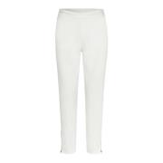 Stijlvolle Mapadme Broek met Ritsdetails Masai , White , Dames