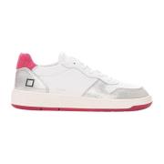 Gelamineerde Court Sneakers met Veters D.a.t.e. , White , Dames