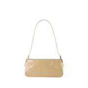 Dulce Hobo Tas - Patentleer By FAR , Beige , Dames