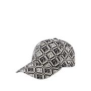 Moon Diamant Regenerated Hat - Zwart Marine Serre , Black , Unisex