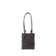 Lollo LA Grande - Hematite Rhinestone Mesh Schoudertas Benedetta Bruzz...