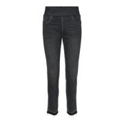 Slim-fit jeans Freequent , Black , Dames