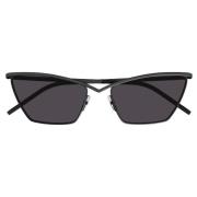 Black Metal Sunglasses SL 637-003 Saint Laurent , Black , Dames