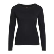 Tops met lange mouwen Mads Nørgaard , Black , Dames