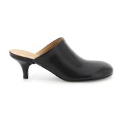 Elegant Heeled Mules Marsell , Black , Dames