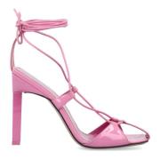 Adele Lace-Up Sandal 105 - Lichtroze The Attico , Pink , Dames