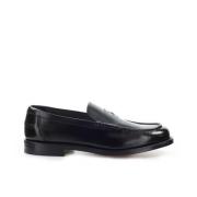 Klassieke zwarte penny loafers Doucal's , Black , Heren