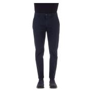 Blauwe Broek met Verborgen Knoop Department Five , Blue , Heren