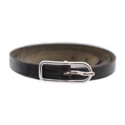 Pre-owned Leather bracelets Hermès Vintage , Black , Dames