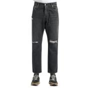 Straight Jeans Icon Denim , Gray , Heren