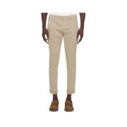 Beige Slim Fit Herenbroek Dondup , Beige , Heren