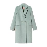 Natuurlijke Salie Synthetische Jas Twinset , Green , Dames