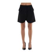 Sartoriale Korte Rok Lanvin , Black , Dames