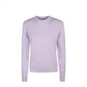 Crewneck Sweater met St. Barth Borduursel MC2 Saint Barth , Purple , D...