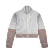 Hoge Kraag Rits Cardigan MM6 Maison Margiela , Multicolor , Dames