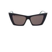 Nieuwe golf extreme cat-eye zonnebril Saint Laurent , Black , Dames
