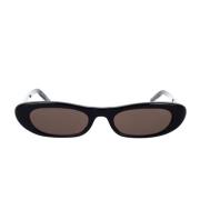 Vintage geïnspireerde SL 557 Shade zonnebril Saint Laurent , Black , D...