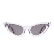 Stijlvolle Cat-Eye Zonnebril Kuboraum , Purple , Unisex