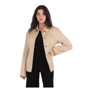 Hooggeknoopte Getailleerde Blazer Nanushka , Beige , Dames