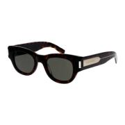 Sharp Square Sunglasses Saint Laurent , Brown , Dames