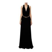 Lange jurk Elisabetta Franchi , Black , Dames