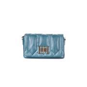 Dames Schoudertas met Voorlogo Elisabetta Franchi , Blue , Dames