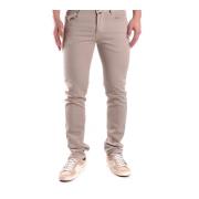 Slim-Fit Stijlvolle Jeans voor Mannen PT Torino , Beige , Heren