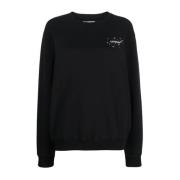 Bling Stars Arrow Sweatshirt Off White , Black , Dames