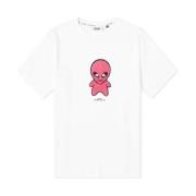 Losse Witte Weirdo T-Shirt Gcds , White , Heren