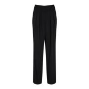 Elegante Broek met Verfijnde Details Co'Couture , Black , Dames