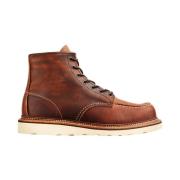 Klassieke Moc Toe Laars - Copper Rough Tough Red Wing Shoes , Brown , ...