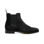 Zwarte Suède Chelsea Boot Doucal's , Black , Heren