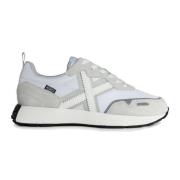 Luxe Leren Sneakers voor Mannen Munich , White , Heren