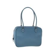 Pre-owned Leather handbags Hermès Vintage , Blue , Dames