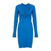 Elegante Midi Jurk Silvian Heach , Blue , Dames