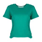 Aansluitend T-Shirt met Ronde Hals Silvian Heach , Green , Dames